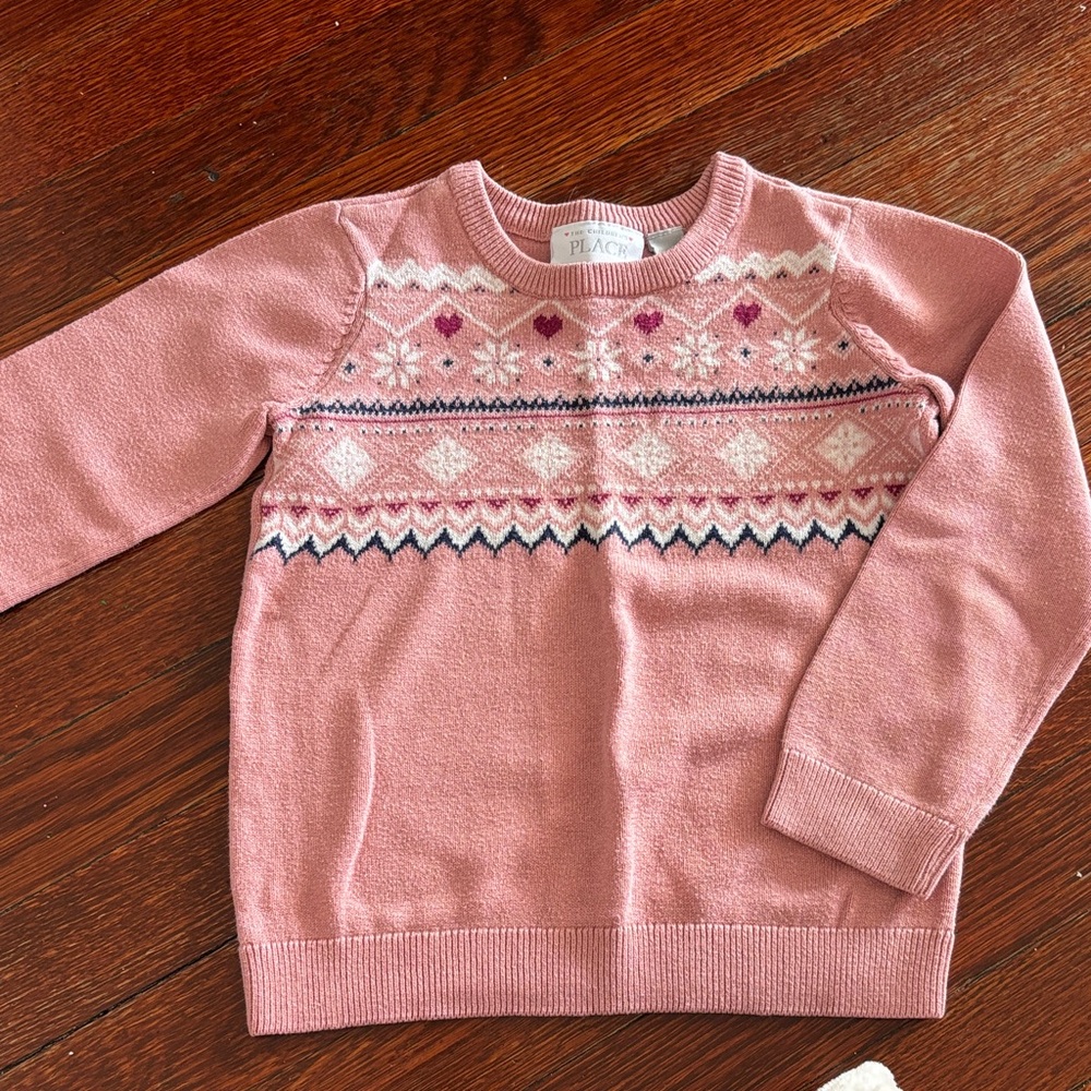 The Children's Place Pink Patterned Sweater